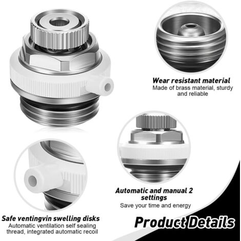Purgeur D'air à Volant Pour Radiateur - M8/13 (1/4") - Brico Dépôt