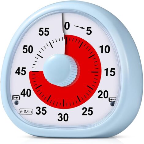 Time Timer Original Large 30x30cm; Minuterie visuelle de 60 minutes - Compte à rebours de la