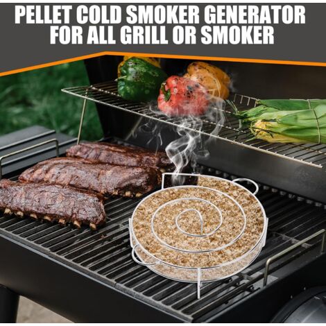 Générateur De Fumée Froide En Forme D'escargot Pour BBQ – Blentude – Inox Et Charbon