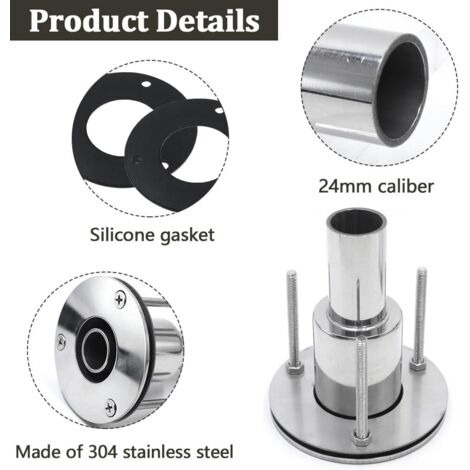 24mm Raccord De Tuyau D'Échappement En Acier Inoxydable 316 Pour Tuyau D' Échappement De Chauffage Diesel Avec Boulons Écrous Joints Pour Bateau Marine