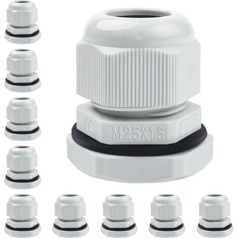 Lot D'embouts Presse-étoupe En Caoutchouc Gris - Taille M12 à M50 / PG7 à PG29