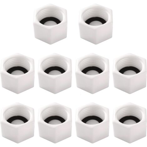 Lot 36 Bouchons De Plomberie 1/2" 3/4" 1" Filetage Mâle/Femelle + Ruban Joint + Joints Caoutchouc – Bouchons PPR Robinet