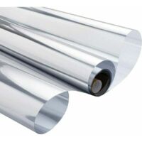 Film de confidentialité pour fenêtre en verre Film de fenêtre anti-chaleur Film de confidentialité anti-UV Film de confidentialité électrostatique Film de miroir pour fenêtre Home Office Shop 40 × 200