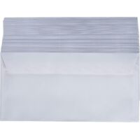 Paquet de 100 enveloppes sans fenêtre Format C5/6 Blanc