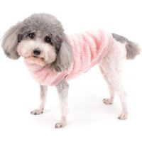 Pull-Over En Polaire Pour Chien Et Chat - Manteau D'Hiver Avec Anneau En D Pour Petite Et Moyenne Taille (Bleu, L