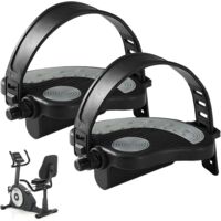 2 Pièces Pédales De Vélo D'appartement, 9/16 Pédales De Vélo Stationnaires, Pédales De Vélo sous Le Bureau, pour Vélo D'appartement Dynamomètre Vélo De Spinning Pédales D'intérieur