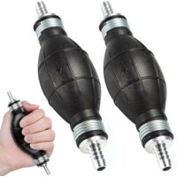 2Pcs Poire Amorcage Gasoil, 8mm Pompe Amorcage Gasoil, Pompe Manuelle Carburant Pompe Essence pour Transférer Le Gaz Carburant Diesel Eau Liquide Automobile Jardin Pompe (8 mm)