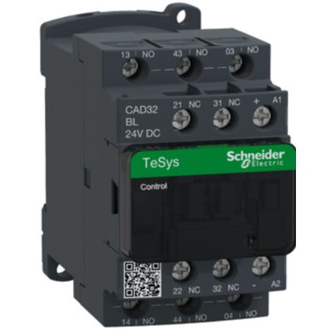 SCHNEIDER CAD32BL  24V DC  Control Relay   Contacteur Auxiliaire CAD32 - (1/10)