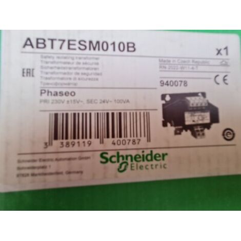 ABT7ESM010B 230V , 24V AC 100VA SCHNEIDER TRANSFORMATEUR de S√©curit√© 4,2A