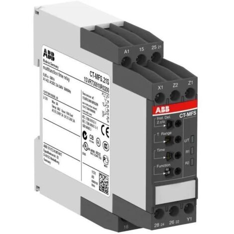 Relais Temporis‚àö© 0,05s - 300h 24- 240V AD/DC ABB CT-MFS,21S , Temporisateur