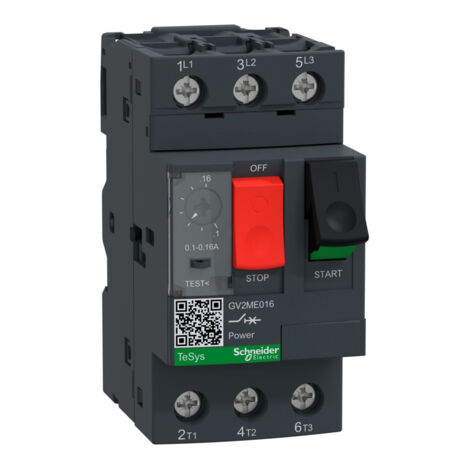 GV2ME016 : 0,1 -0,16 A  DISJONCTEUR  MOTEUR GV2  SCHNEIDER motor breaker  060628 (1/2)