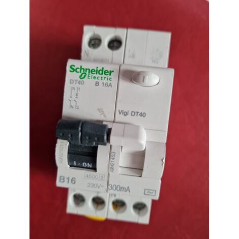 DT40 B 16A 300mA-AC 1P+N DISJONCTEUR DIFFERENTIEL SCHNEIDER A9N21211 -