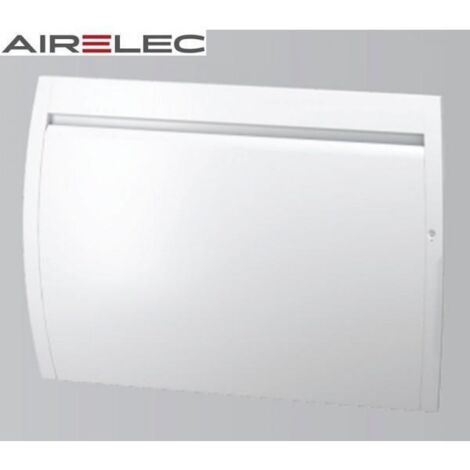 Airelec – Radiateur infrarouge programmable 750W – Chaleur douce aluminium – Dimensions 460 x 615 x 131 mm – Connecté avec détection d'absence