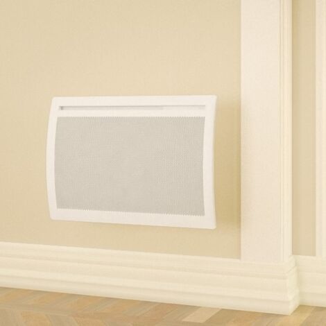 Noirot – Panneau rayonnant horizontal 500W blanc – Acier renforcé – Lumière d'ambiance intégrée – Efficacité énergétique optimisée