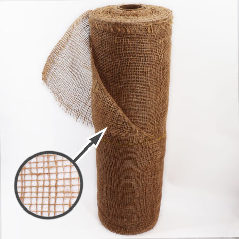 NOOR Premium Jute Deken, 1 x 3 m, Gesneden Natuur voor Knutselen, Decoratief Materiaal, Vorstbescherming en Winterbescherming voor Pot- en Potplanten
