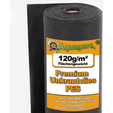 100 m² Garden fleece Weed control fabric Mulch fabric Weed control membrane Geotexile membrane 120 g 1 m w.