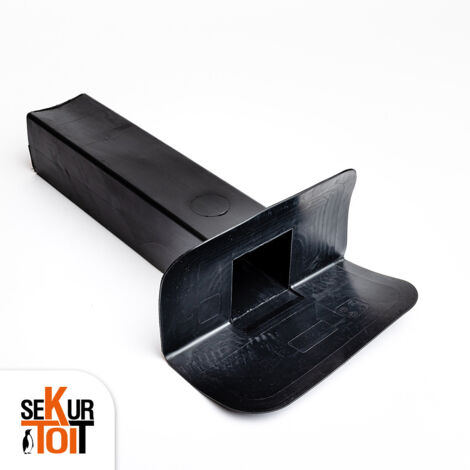 Déversoir EPDM – 100 x 65 mm – sortie horizontale toiture plate - SEKURTOIT