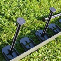 Clou d'ancrage noir pour bordure jardin BLACK BORD, dim 25cm