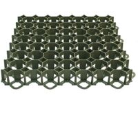 DAL'VERDE Dalle verte pour gazon & graviers, dim 49cmx49cmx4cm