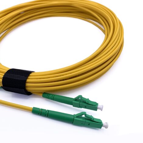 Elfcam LWL-Patchkabel 70m LC/APC auf LC/APC – Singlemode Simplex 9/125 µm, LSZH, Gelb – Glasfaserkabel für Hochgeschwindigkeitsverbindungen