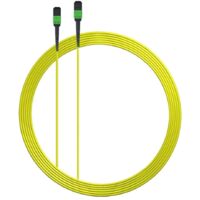 Elfcam MPO/APC-zu-MPO/APC LWL-Kabel 30M – 8 Fasern OS2 9/125 µm, Monomode Typ B, 3,0 mm LSZH, ohne Pin – Kompatibel mit 40G/100G/200G/400G/800G/1,6T Netzwerken