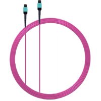 Elfcam MPO/APC-zu-MPO/APC LWL-Kabel 5M – 8 Fasern OM4 50/125 µm, Multimode Typ B, 3,0 mm LSZH, ohne Pin – Kompatibel mit 40G/100G/200G/400G/800G/1,6T Netzwerken