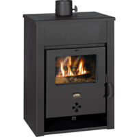 Stufa a legna Prity K13 D – 12,4 kW, Classe A, Nero Grafite, Design Robusto