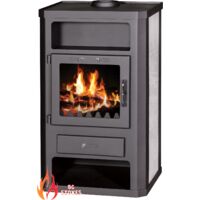 Stufa a Legna V05 Komfort K – 11 kW con Pannelli Laterali in Ceramica e Design Elegante