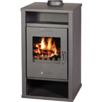 Termostufa a Legna V05 Deluxe B – 12,2 kW con Rivestimento ad Acqua e Design Raffinato