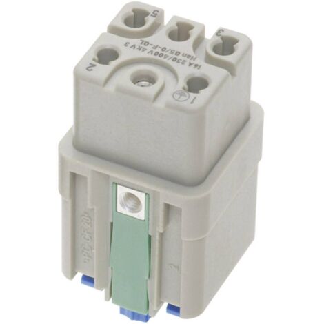 [NEUWERTIG] Harting 09 12 005 2733 Buchseneinsatz Han Q 5 + Pe Han Quick Lock Steckverbinder B-Ware (1/2)