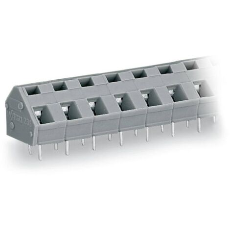 [NEUWERTIG] Wago 236 503/332 009/999 950 Federkraftklemmblock 2.50mm² Polzahl 3 Lichtgrau B-Ware (1/2)