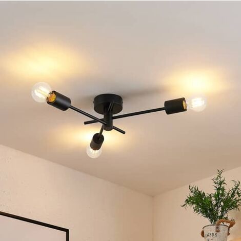 [NEUWERTIG] Lindby Cerros Deckenlampe Deckenleuchte Lampe Leuchte Dreiflammig Schwarz Ip20 B-Ware (1/2)