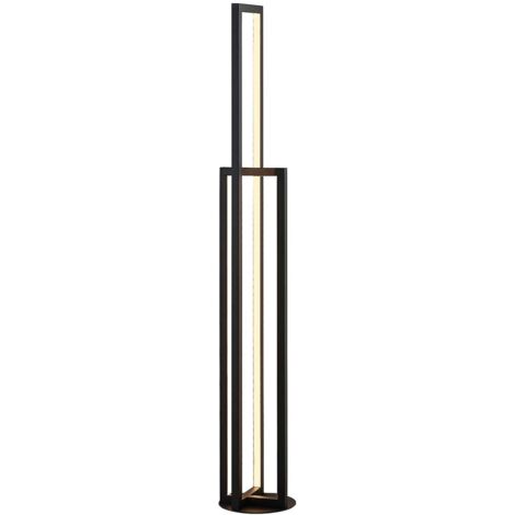 LED Stehlampe "Hylda" aus Aluminium dimmbar für Wohnzimmer & Esszimmer von Lucande