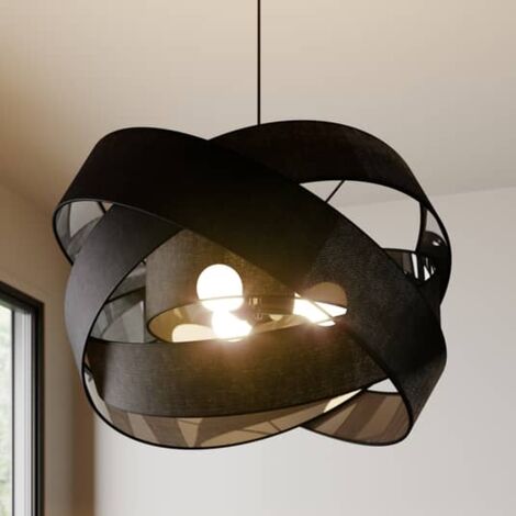 [GEBRAUCHT] Lindby Simaria Stoff Pendelleuchte Deckenlampe Hängelampe Lampe Leuchte Schw67 B-Ware (1/2)