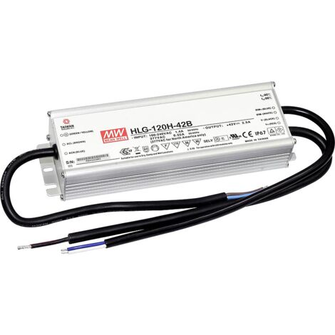 [NEUWERTIG] Mean Well HLG-120H-24B LED-Treiber, LED Trafo Konstantspannung, Konstantstrom