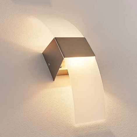 [GEBRAUCHT] Lindby Dekorative LED-Wandleuchte Harry nickel matt Wandleuchte Deko-Wandlicht G