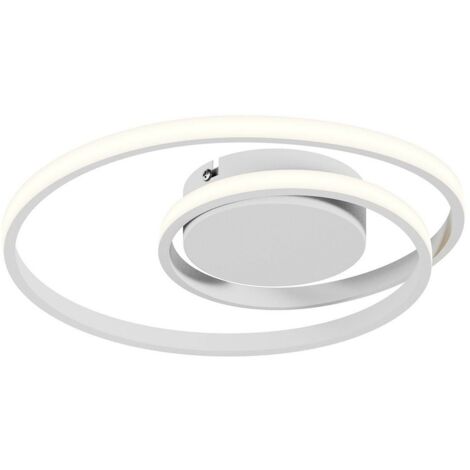 [NEUWERTIG] B-Ware Deckenleuchte Deckenlampe Lindby Kyron Led Weiß Matt Rund Aluminium Silikon Dimm (1/2)