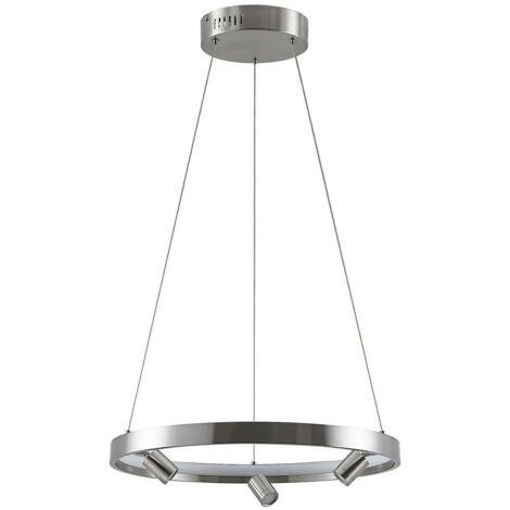 [NEUWERTIG] Lucande Paliva Led Hängeleuchte Deckenlampe Pendelleuchte Leuchte 48cm Nickel B-Ware