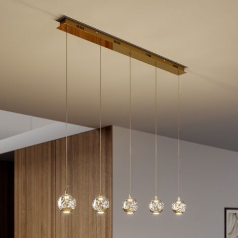 [NEUWERTIG] Lucande Led Pendelleuchte Hayley Hängelampe Deckenlampe Lampe Led 5 Flammig G58 B-Ware