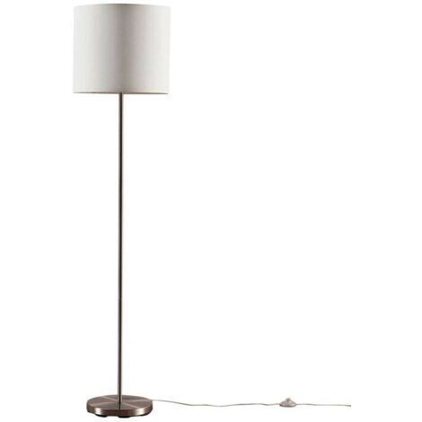 [GEBRAUCHT] Lindby Parsa Stehlampe Wohnzimmerleuchte Standleuchte Stehleuchte Weiß Nickel374 B-Ware