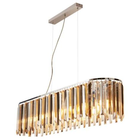 [GEBRAUCHT] Searchlight Hängelampe Clarissa Hängeleuchte Leuchte Mit Kristallprismen 100 757 B-Ware (1/2)