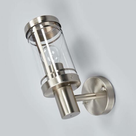 [NEUWERTIG] Lindby Außenwandleuchte Djori Außenlampe Wandleuchte Wandleuchte E27 Edelst287 B-Ware (1/2)