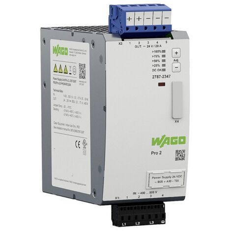 [NEUWERTIG] Wago 2787 2347 20 A 480 W Pro 2 Stromversorgungsgehäuse Siehe Text/Foto B-Ware (1/2)