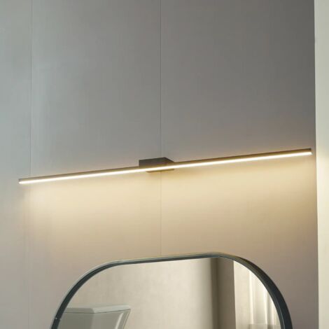 [NEUWERTIG] Lucande Led Spiegellampe Kivana Wandleuchte Wandlampe Schwarz Metall 120cm I948 B-Ware (1/2)