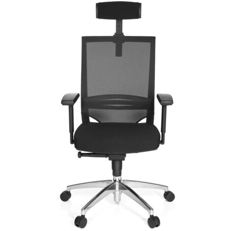 [GEBRAUCHT] Hjh Office Bürostuhl Chefsessel Porto Max High Sitz Stoff Rücken Netz Schwarz B-Ware (1/2)