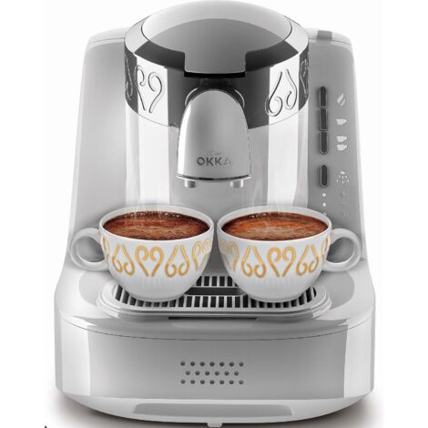 [NEUWERTIG] Arzum Mokkamaschine Kaffeemaschine Ok002 Weiss 710 W 950ml Vollautomatisch Silber B-Ware (1/2)
