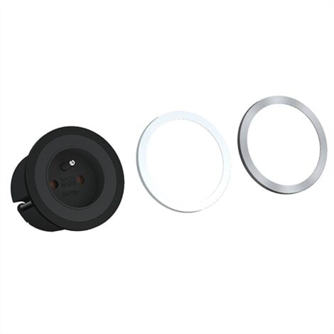 [NEUWERTIG] Bachmann Steckdose Pix Ute Schwarz Unterputz Steckdose 1x Frankreich 0,2m Kabel  B-Ware