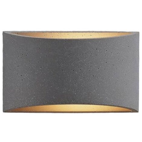 [NEUWERTIG] Lindby Edvin Wandleuchte Wandlampe Wandlicht Lampe Leuchte G9 Aus Beton Halbrund B-Ware (1/2)