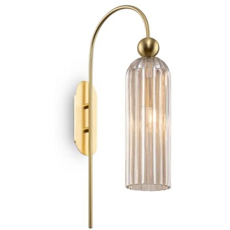[NEUWERTIG] Maytoni Antic Wandleuchte Wandleuchte Deko Wandlicht E14 Glasschirm In Cognac53 B-Ware (1/2)