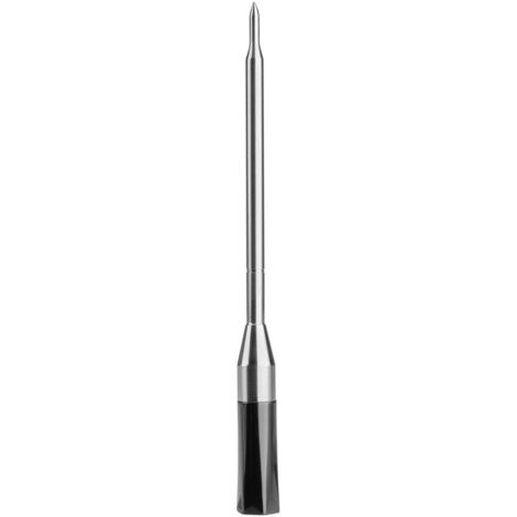 TFA Dostmann Digitale grillthermometer Thermo Jack Jet, 30.1069, vleesthermometer, keukenthermometer, insteekthermometer, kerntemperatuur, BBQ, oplaadbaar via USB, afwasbaar, grijs
